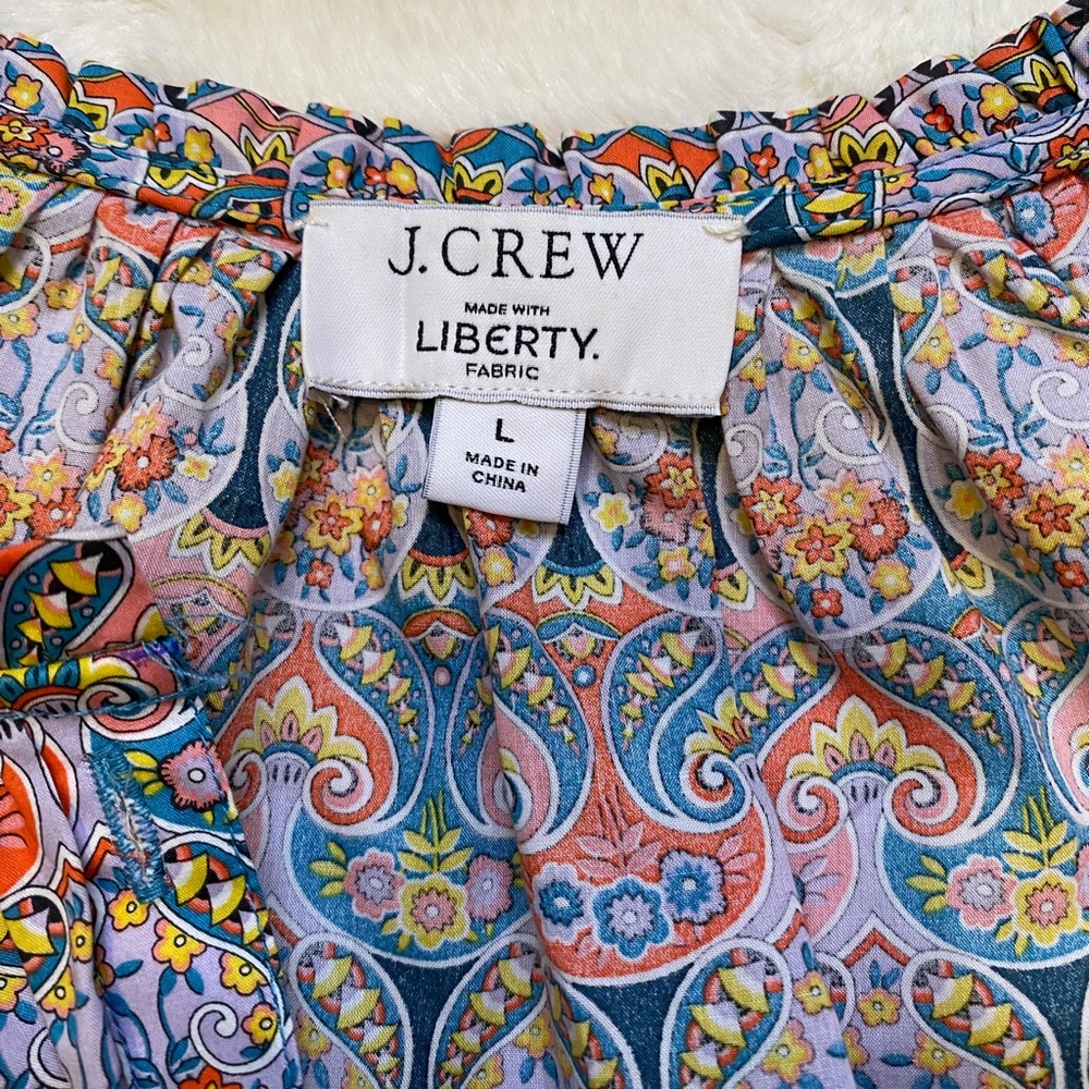 JCrew Liberty Print Blouse - Picture 4 of 6